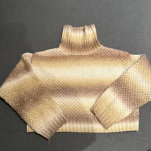 Zara girls crop ombré sweater